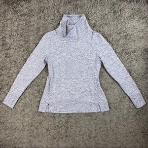 Apana Cowl Neck Top - Blue Heathered Color